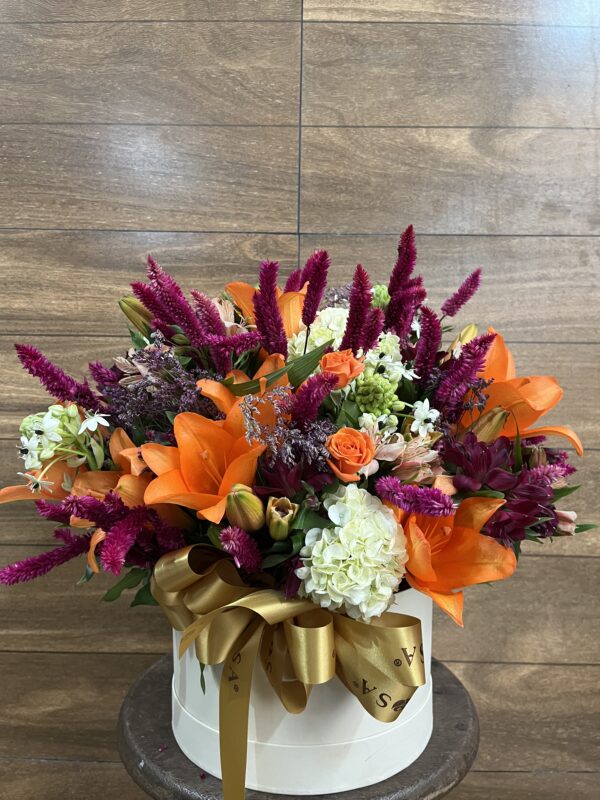 BOX Misto Lírio Laranja e Hortênsia