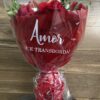 Topiaria 8 Rosas + Coração Ferrero Rocher e Borboleta decorada - Imagem 3