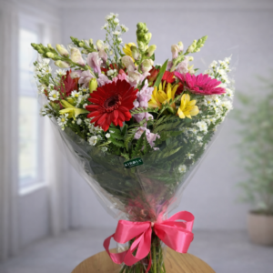 Buquê de Gérberas e Flores do campo