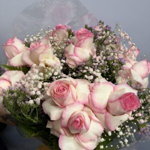 Buquê 12 Rosas Importadas Cor de Rosa