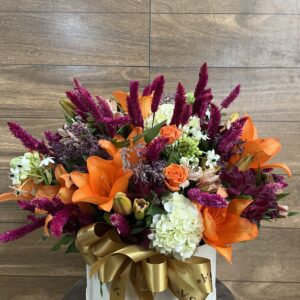 BOX Misto Lírio Laranja e Hortênsia