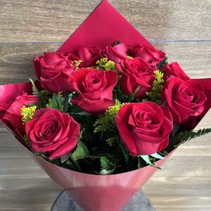 Buquê Uma Dúzia Rosa Nacional