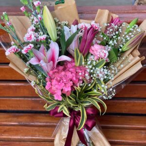 RAMALHETE FLORES MISTAS ROSA