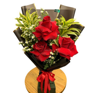 Ramalhete 3 Rosas Vermelhas