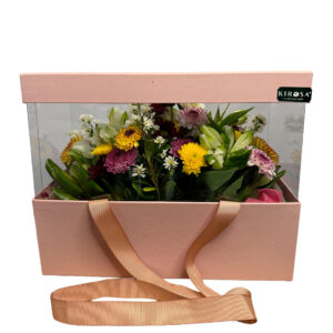 SACOLA BOX salmão FLORES do CAMPO